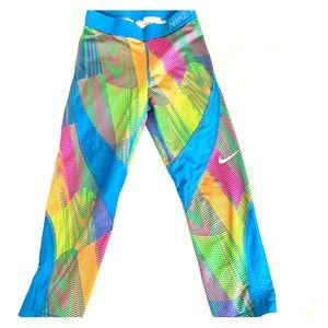 Nike Retro patterned 3/4 length running tights